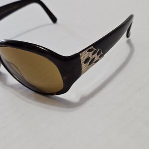 Elizabeth Arden 5124-2 61-16-125 Brown Sunglasses w Gold Accents Frames Only